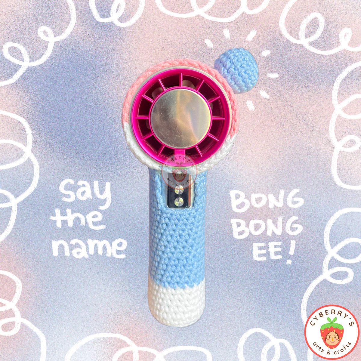 bongbongee-inspired turbo fan cover for #NEW_BULACAN 🩷🩵 (fits goojodoq &amp; jisulife pro1 turbo fans!)

Php 300 only!

🏷️ wts lfb ph crochet seventeen new bulacan lightstick carat bong commissions scoups jeonghan wonwoo the8 mingyu hoshi joshua dk jun woozi vernon seungkwan dino