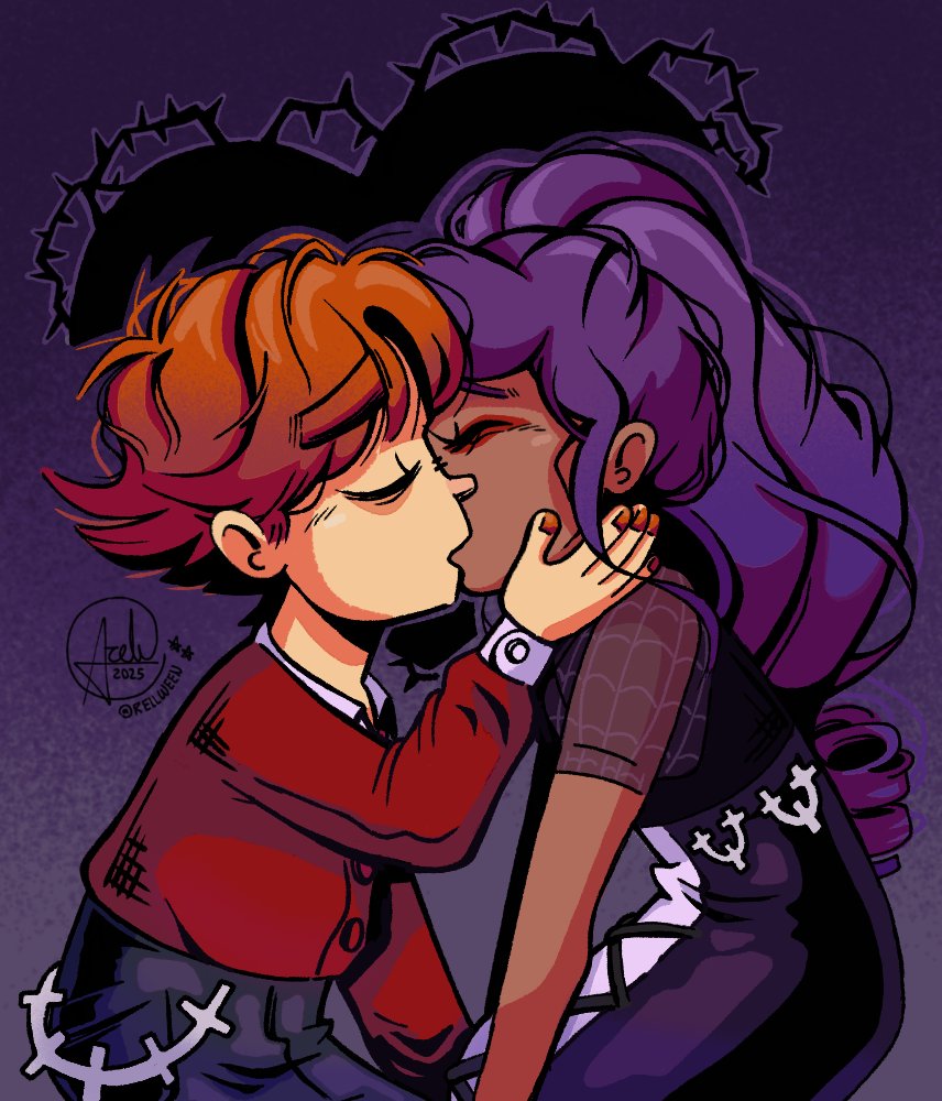 rellween's tweet image. Mis Ocs de mi cómic  MorteM uwu 🏵️🏵️✨✨