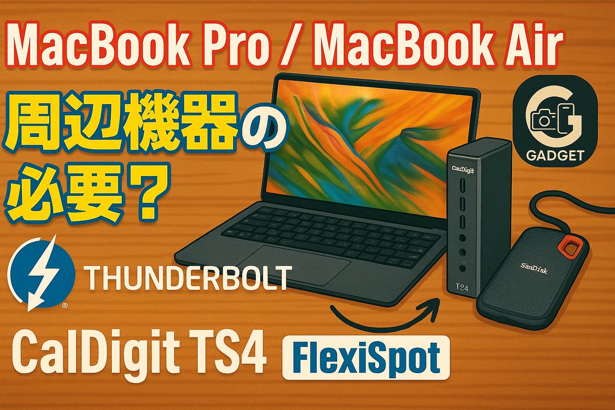 kemur123's tweet photo. Macデスク環境アップグレード!】
CalDigit TS4やFlexiSpotなど、Thunderbolt対応デバイスで快適さが激変✨
MacBookユーザー必見の「周辺機器の選び方」とは?
👉 https://t.co/exab0AL9KP
#MacBook #周辺機器 #CalDigit #FlexiSpot #デスク環境 #Thunderbolt #ガジェット好きと繋がりたい https://t.co/IsDntY5b8J