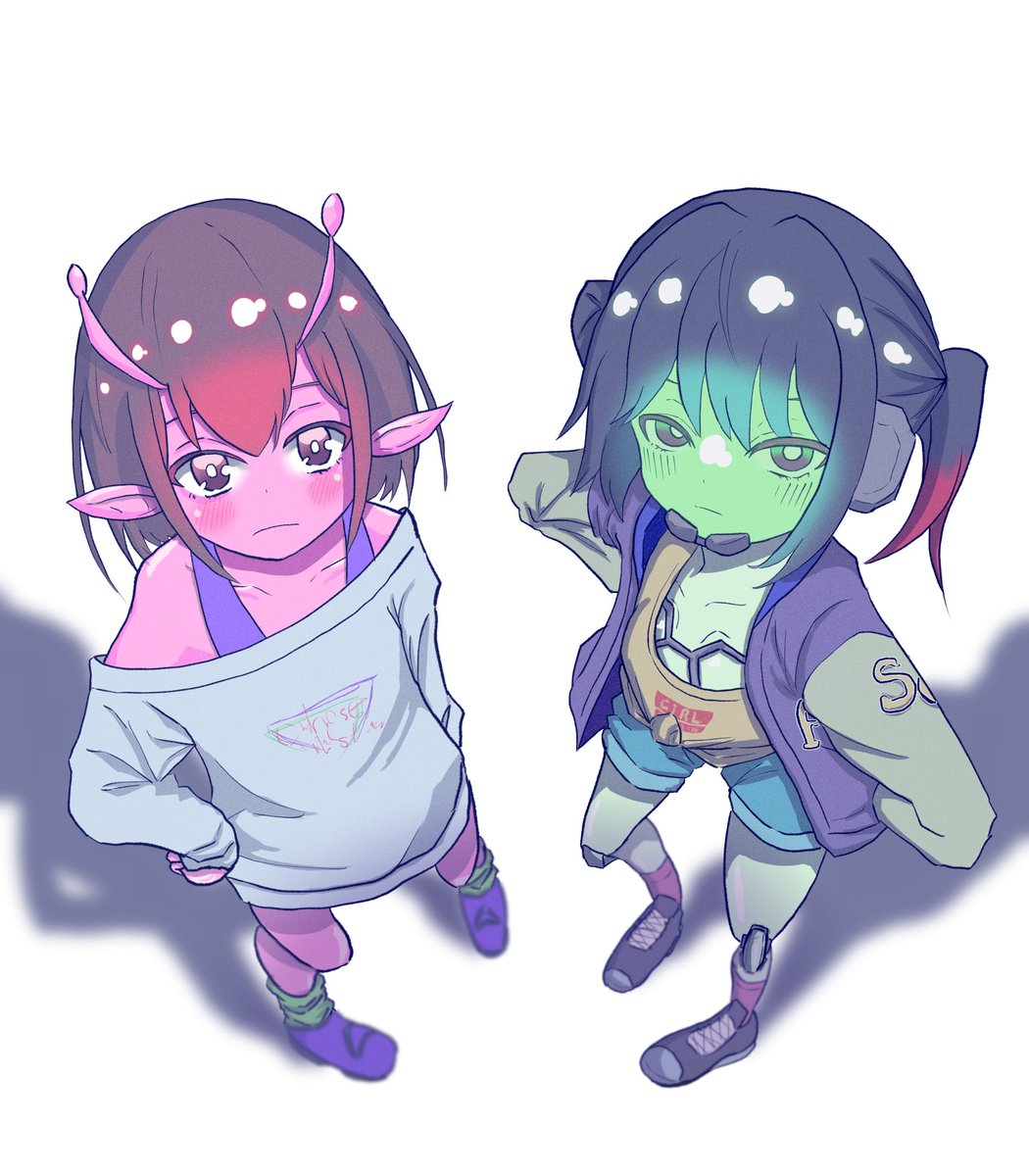 落書き～～～～～ ミルキーサブウェイ チハルとマキナ