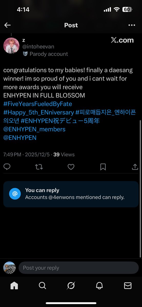 4enwons's tweet image. hi @ilysbtaehyung_ &amp;amp; @intoheevan ! u have until 5pm to claim your 50php