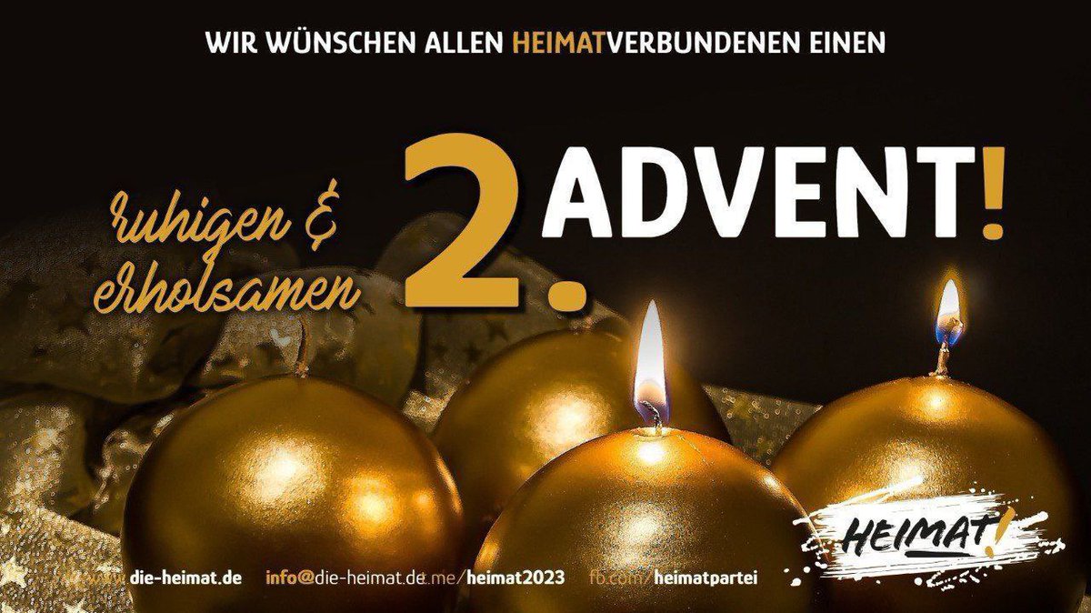🕯️🕯️Wir wünschen allen unseren Landsleuten und allen, die treu zu ihrer HEIMAT stehen, einen schönen 2. Advent! 💛🎄