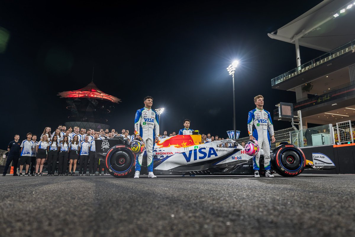 HondaRacingGLB's tweet photo. Celebrating our record-breaking partnerships ⭐ 

The final race of 2025 also marks our last with @redbullracing and @visacashapprb.
This week we’ve…

🖼️ Received wonderful artwork from Mobil 1 Motorsport 
📸 Joined VCARB for one last family photo 
🎉 Said farewell at the annual Red Bull BBQ 

Thank you for all of your support over the past eight years 🤝 

#Honda #F1 #AbuDhabiGP