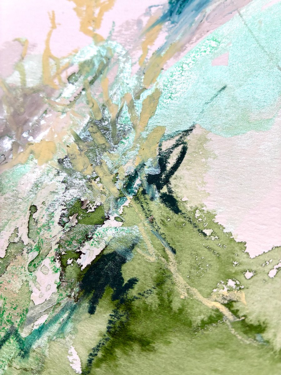 今日のドローイング acrylic, water color pencils on paper No.39