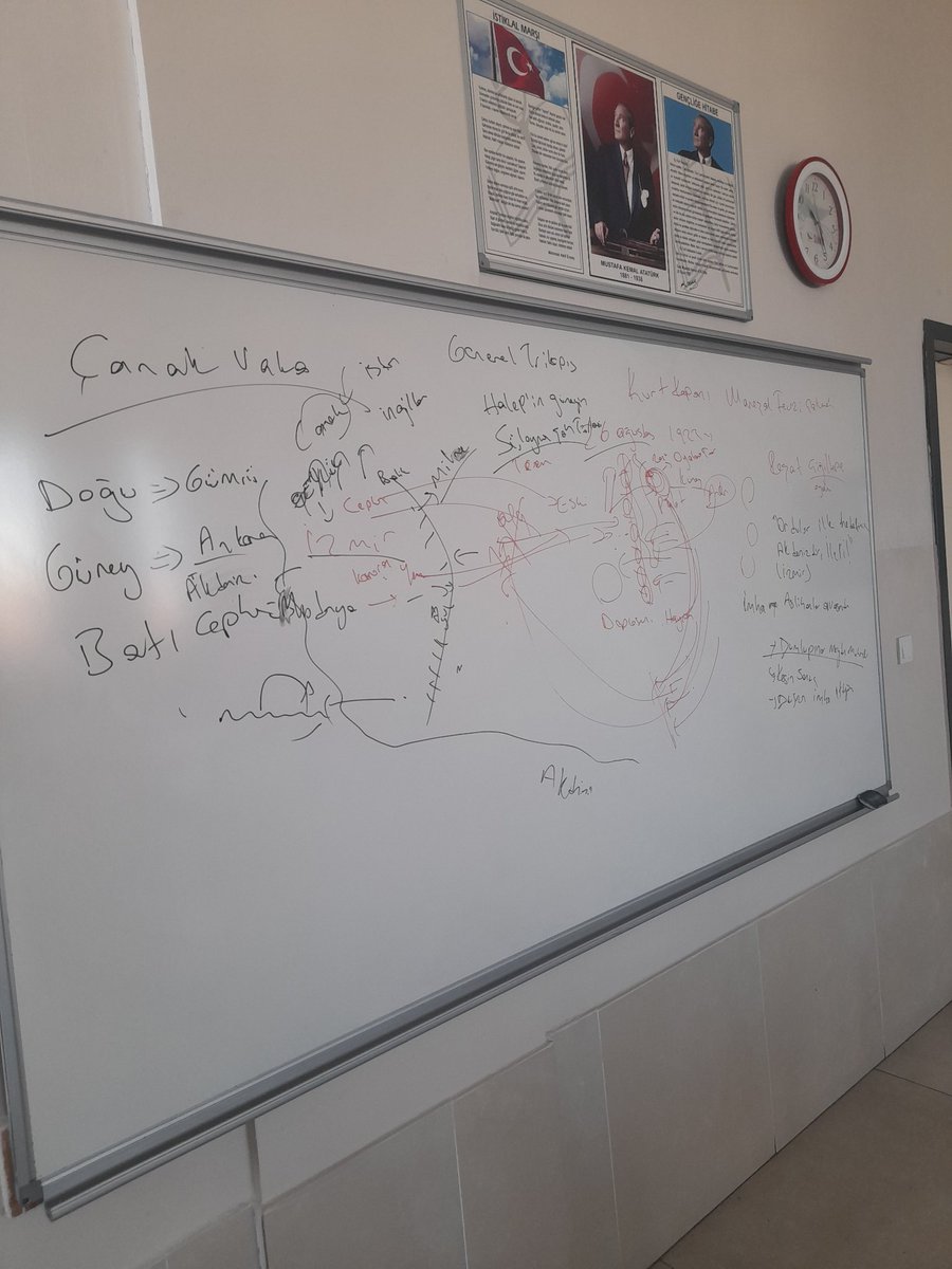 İnkılap Tarihi dersi sonrası Tahtamın durumu. 
Üstün(!) Haritacılık yeteneklerim der susarım.

Konu; Sakarya sonrası, Büyük Taaruz.
<a href="/HarpCografyasi/">DR. SELİM ERDOĞAN</a> hocamdan dinleyip okuduğum tüm bilgileri bir 40 dk'ya sığdırmaya çalıştım.