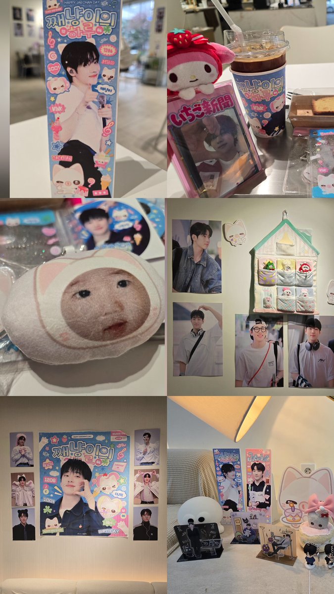 스물다섯살 예쁜 재찬아 생일 축하행❤️❤️
재찬이로 가득한 공간이여서 행복했습니당:)
재찬이가 남겨준 흔적들까지 귀엽게 잘 보다가용☺️👍👍👍
특전들도 너무 예쁘구 럭드 물품들도 너무 귀여워용😻❤️❤️❤️
#째냥이의하루
#재찬 #JAECHAN 
#HappyJaechanDay