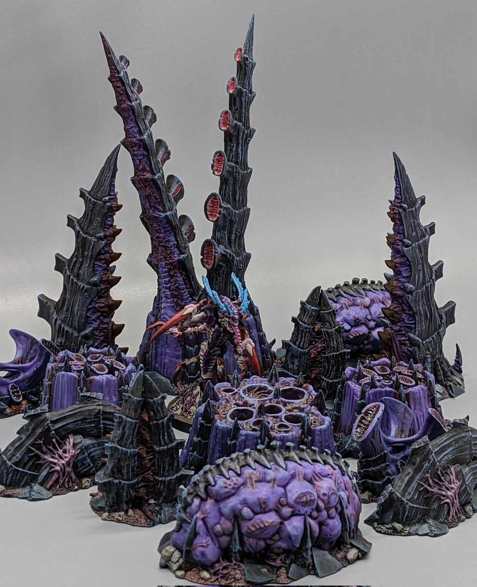 タイフォンのキルゾーンティラニッド蔓延テレインやっとこさ完成