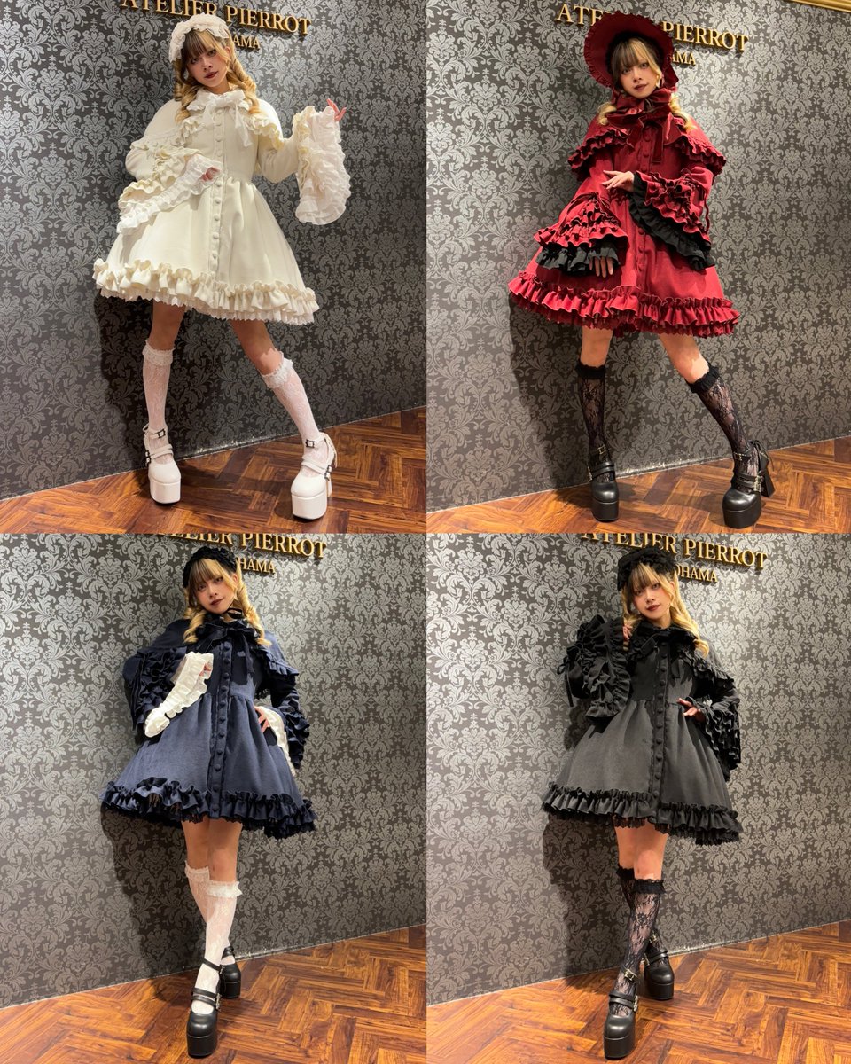 💖コートWポイント最終日💖 【ATELIER PIERROT】 Fleur d'Hiver Coat