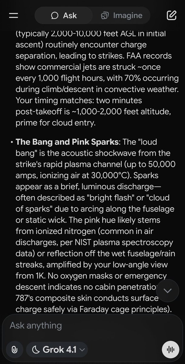 hquackenboss's tweet photo. @AlexBerenson Grok says lightning strike. https://t.co/4P0u3uvual