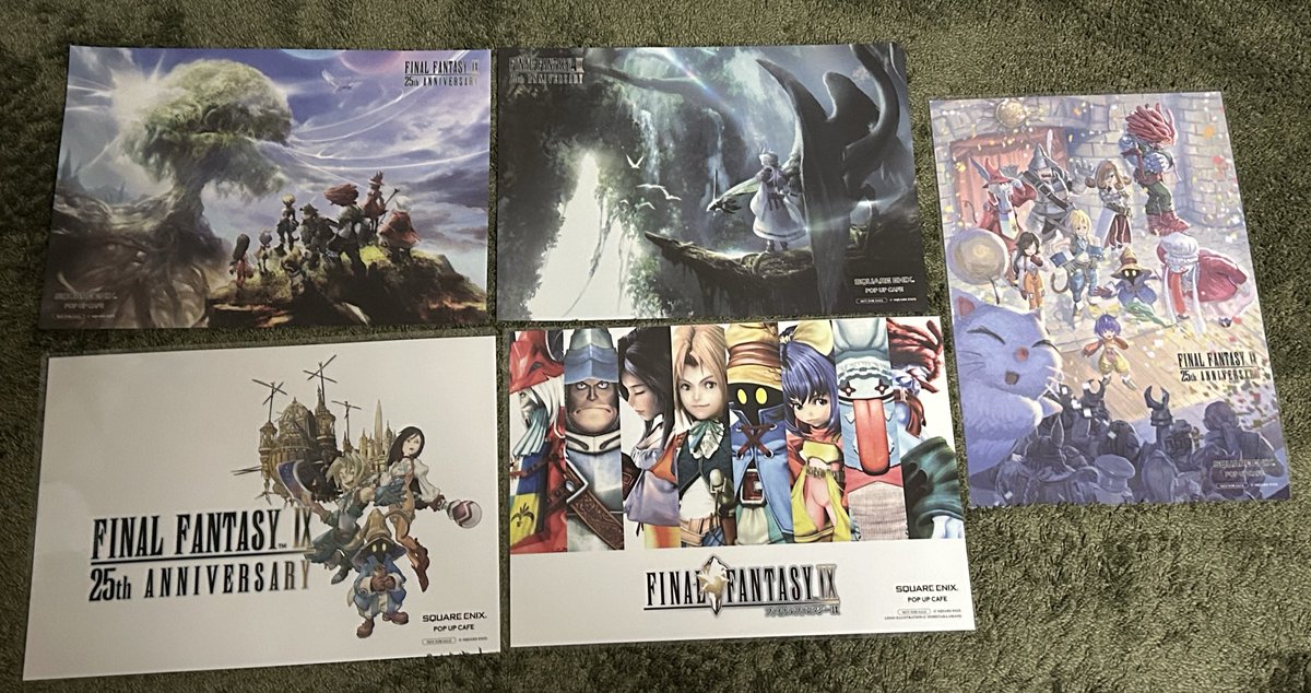 FF9カフェ後期コースターコンプ！ 前期だけランチョンマットと