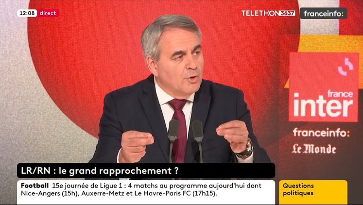 Xavier Bertrand invité sur France Inter : « Même si je préférais un meilleur budget, si j’étais député, je le voterai. L’intérêt général exige de la solidité, du sang-froid et de la cohérence »