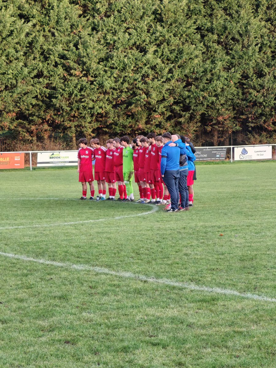 Yesterday, both teams observed a minute’s silence in memory of two young boys who were sadly lost recently.

Rest peacefully our local lad Jamie and Joshua from Aspire FC. We send our heartfelt condolences to both families❤️💙