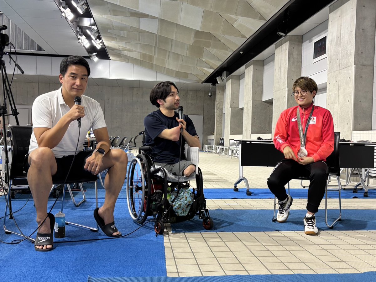 parasapo's tweet image. 12月6日(土)、7日(日)
東京アクアティクスセンター・サブプールで開催された
「鈴木孝幸杯 Swim Fes 2025」に行ってきました💨

パラリンピック金メダリストの　
#鈴木孝幸 選手が主催の今大会！
計算式により算出される"ポイント"で
競い合うインクルーシブな大会です🏊

#東京2025デフリンピック…