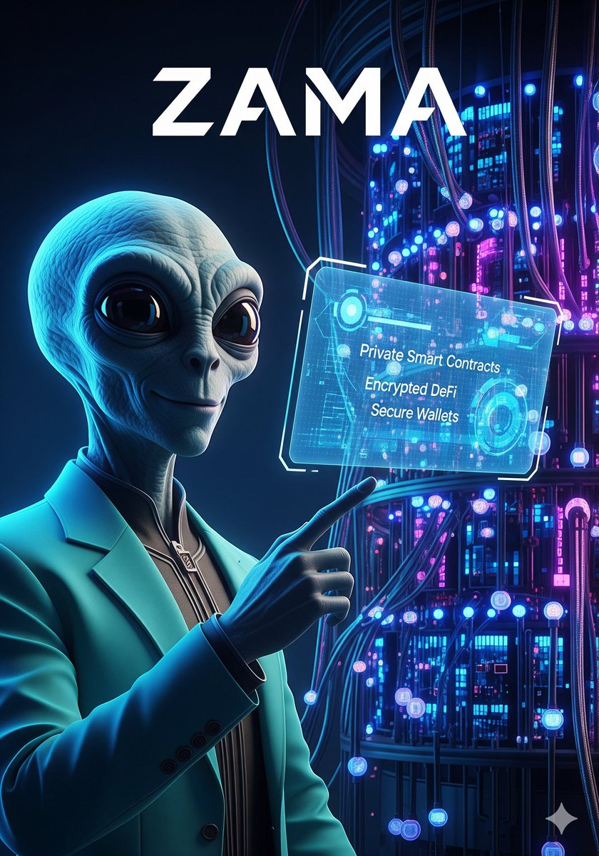 priyalodhi776's tweet photo. $Zama is reshaping how blockchains handle privacy and computation. From FHE to fhEVM and MPC to ZK, the idea is simple.
your data stays encrypted even while it’s being processed.
👉FHE (Fully Homomorphicll Encryption) Let smart contracts compute on encrypted data without ever decrypting it.
No trust issues. No data leaks. Pure math + privacy.
👉fhEVM $Zama upgrade to Ethereum,EVM that natively understands encrypted state.
Imagine: DeFi, AI agents, identity systems all running privately on-chain.
👉 MPC (Multi-Party Computation)
Multiple parties collaborate securely without exposing their inputs.Great for shared models, auctions, or sensitive multi user operations.
👉 Zero-Knowledge (ZK) Prove correctness without revealing info.
$Zama envisions combining ZK + FHE for scalable, privacy first blockchain infra.
👉 Encrypted State + Confidential Compute.
This is the future, Blockchains where transactions, state, and logic all stay privacy preserving 
without sacrificing decentralization.
Privacy is not optional anymore. it’s the next unlock for Web3

@zama #ZamaCreatorProgram #Privacy