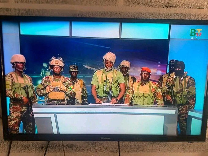 ferozwala's tweet photo. #Breaking
Multiple sources (AP, Le Parisien, Africa Confidential) now report soldiers on #Benin's state TV announced ousting President #Talon, dissolving the government, and forming a military committee led by Lt. Col. #Pascal_Tigri.
https://t.co/Wj4vvtH6zq
Video translation summary (in French): "We depose the president from his functions and establish a transitional council."
Developing story—earlier searches showed no confirmation.