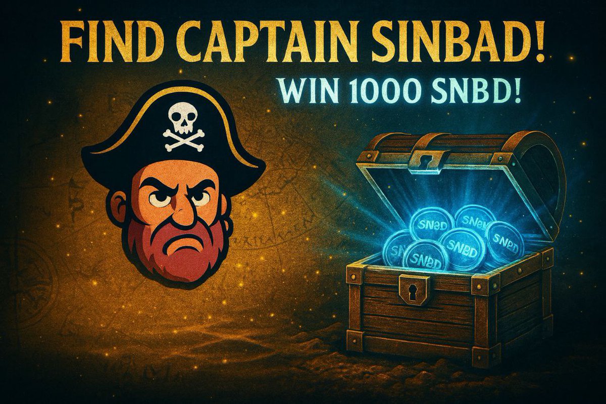 sinbadnetwork's tweet photo. ⚓️ 24-HOUR CAPTAIN SINBAD HUNT IS LIVE!

For 24 hours only, Sinbad Network is running a special Wheel Event!
During the event window, spin the wheel and catch Captain Sinbad to win 1000 SNBD! 🪙

⏰ Event Duration (UTC)
📅 From: December 7, 2025 – 12:00 UTC
📅 To: December 8, 2025 – 12:00 UTC

🌀 How to Join?

Open the Wheel in the Sinbad Network app

Spin the wheel during the event time

If you catch Captain Sinbad, you instantly win 1000 SNBD

💰 Reward
Every user who catches Captain Sinbad on the wheel during the event will receive 1000 SNBD. No draw, no lottery – just spin and catch!

Time is limited, luck is yours.
The wheel is in your hands, fate is with the Captain. 🎰

#SinbadNetwork #CaptainSinbad #SNBD #SpinToWin #CryptoGame #Crypto #nft #game #PiNetwork #Airdrop #bnb #BTC
