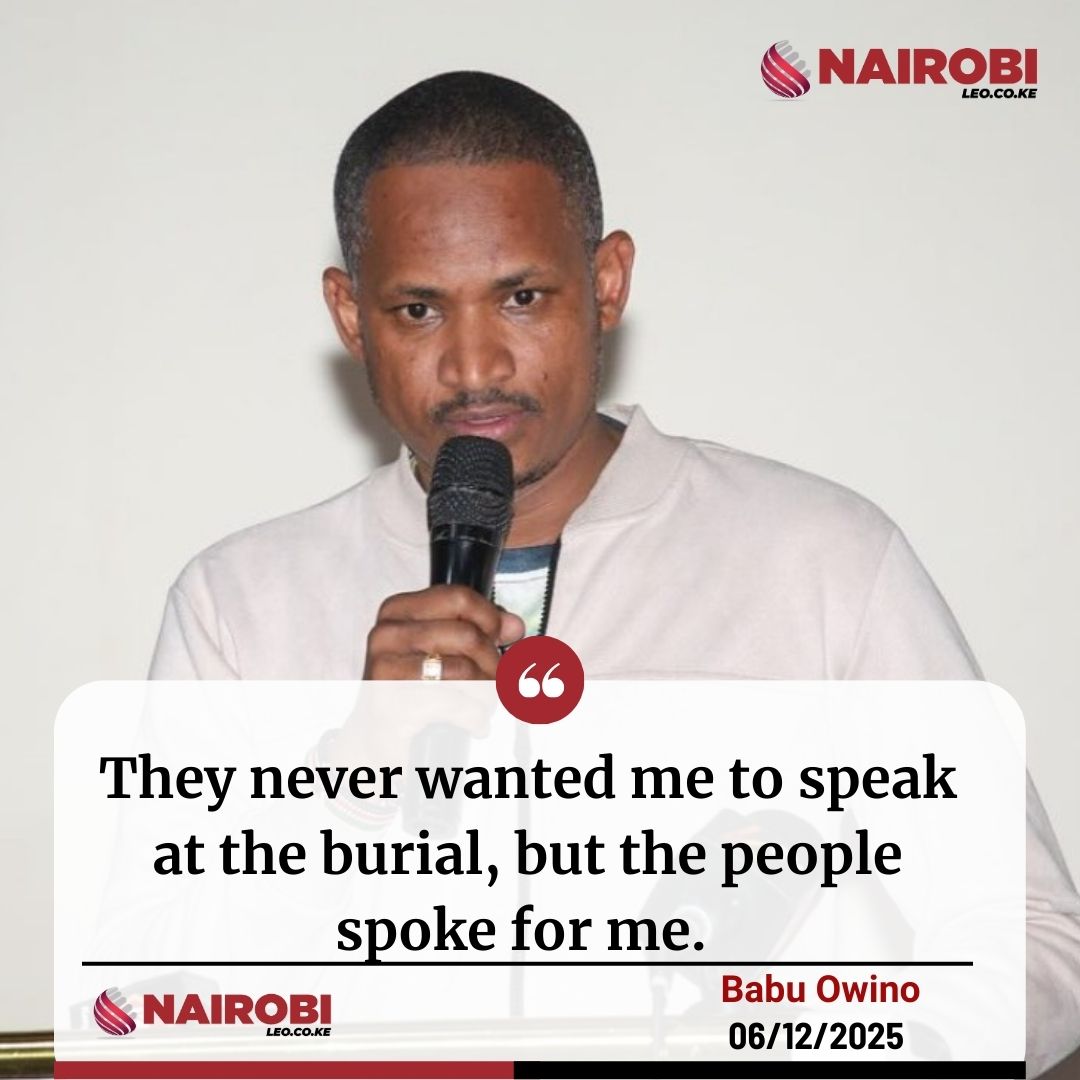 I respect <a href="/HEBabuOwino/">Babu Owino</a> deeply and I truly admire his political prowess.

But here’s my honest take on the funeral of the late Mama Beryl Odinga.

First, was it really necessary for him to attend?

If the family and the local community had intended the ceremony to remain private