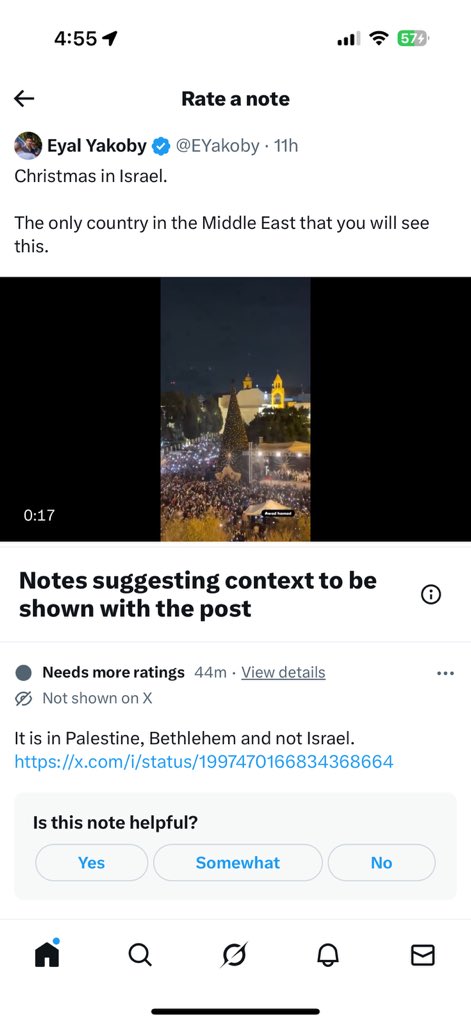 <a href="/EYakoby/">Eyal Yakoby</a> This is in Bethlehem Palestinian Territories not “Israel ” the land of the spit
<a href="/CommunityNotes/">Community Notes</a>