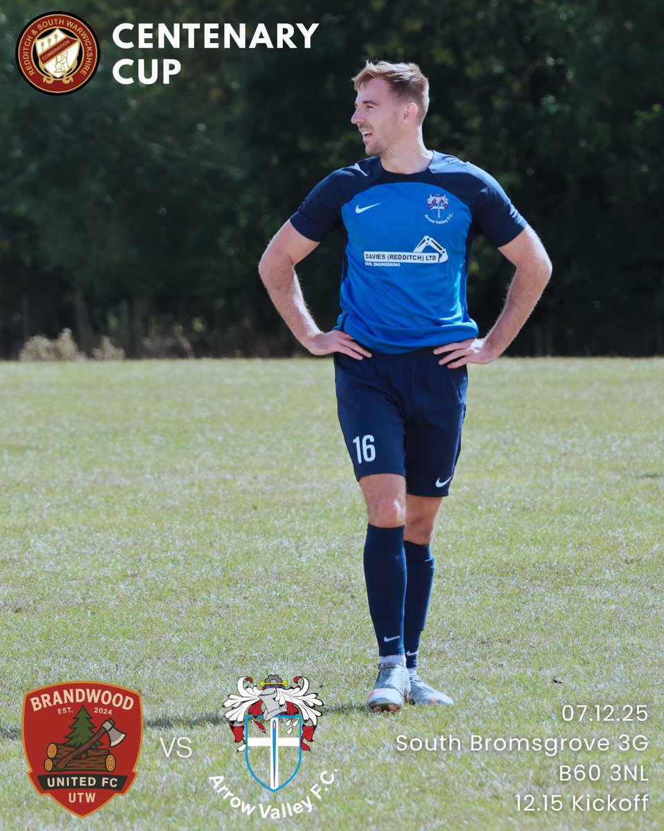 ArrowValleyFC's tweet image. NEXT|

Afternoon action for the lads today as we travel to South Bromsgrove 3G, taking on Brandwood United in the Centenary cup group stages. 

Having not played for a few weeks were keen to dust off any cobwebs and get back to it ⚽️

#UpTheValley