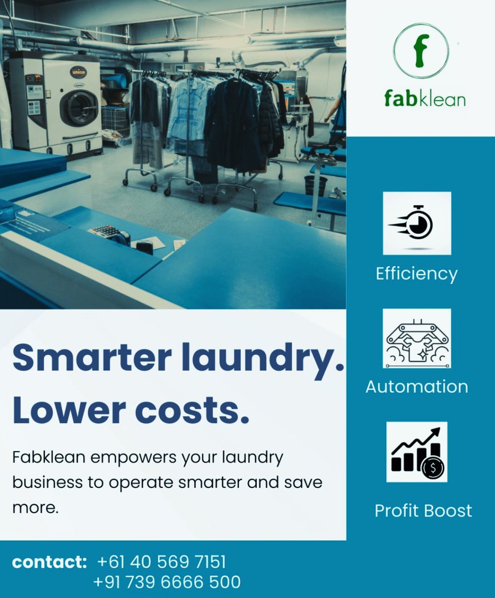 fabklean's tweet photo. Fabklean software for more information 
Whatsapp @ +61405697151
+91 739 6666 500
+91 98481 50678
+91 996 6783 816

#DryCleaningSoftware  
#drycleaningservice #laundryshopmanagementsoftware https://t.co/fS11trb5Sn