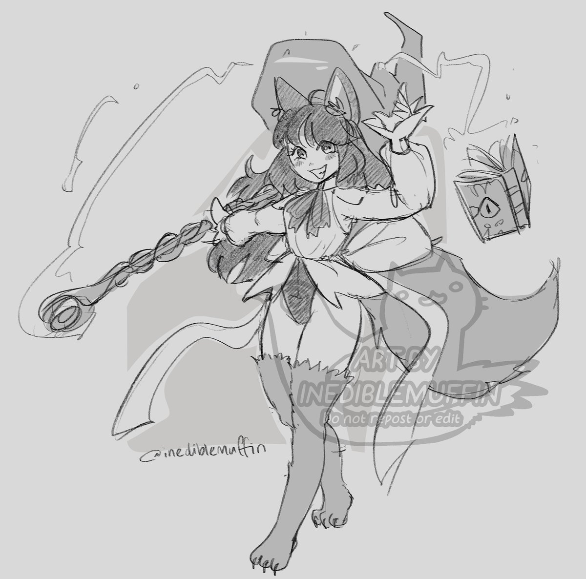 When a brush is so fun that you accidentally spend longer than you should on a 7 USD sketch skeb. oops
Thank you for working with me!