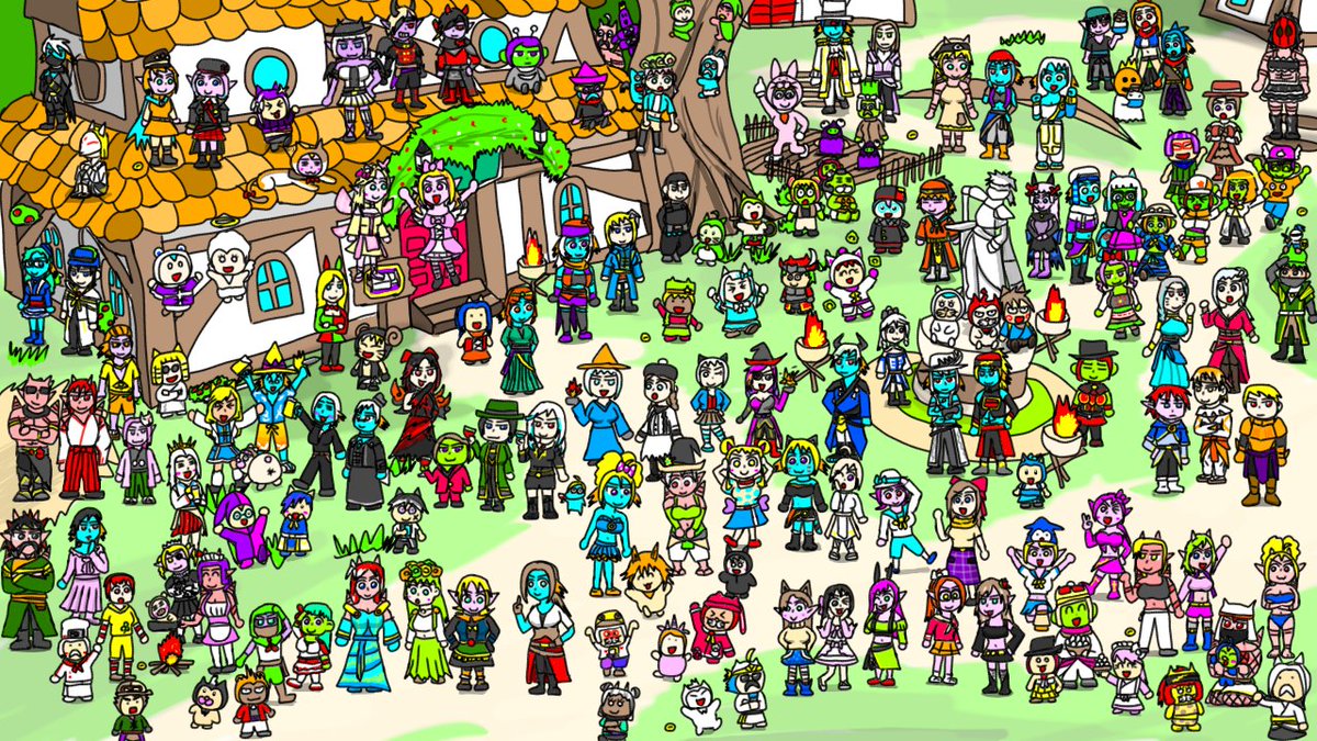 FHrGz9eF7ewSCsf's tweet photo. #今年も残りわずかなので今年一番伸びた絵を貼る
毎年一番伸びるのはわらわらイラストですな　またそのうち募集します　たぶん https://t.co/GCkxILerpN