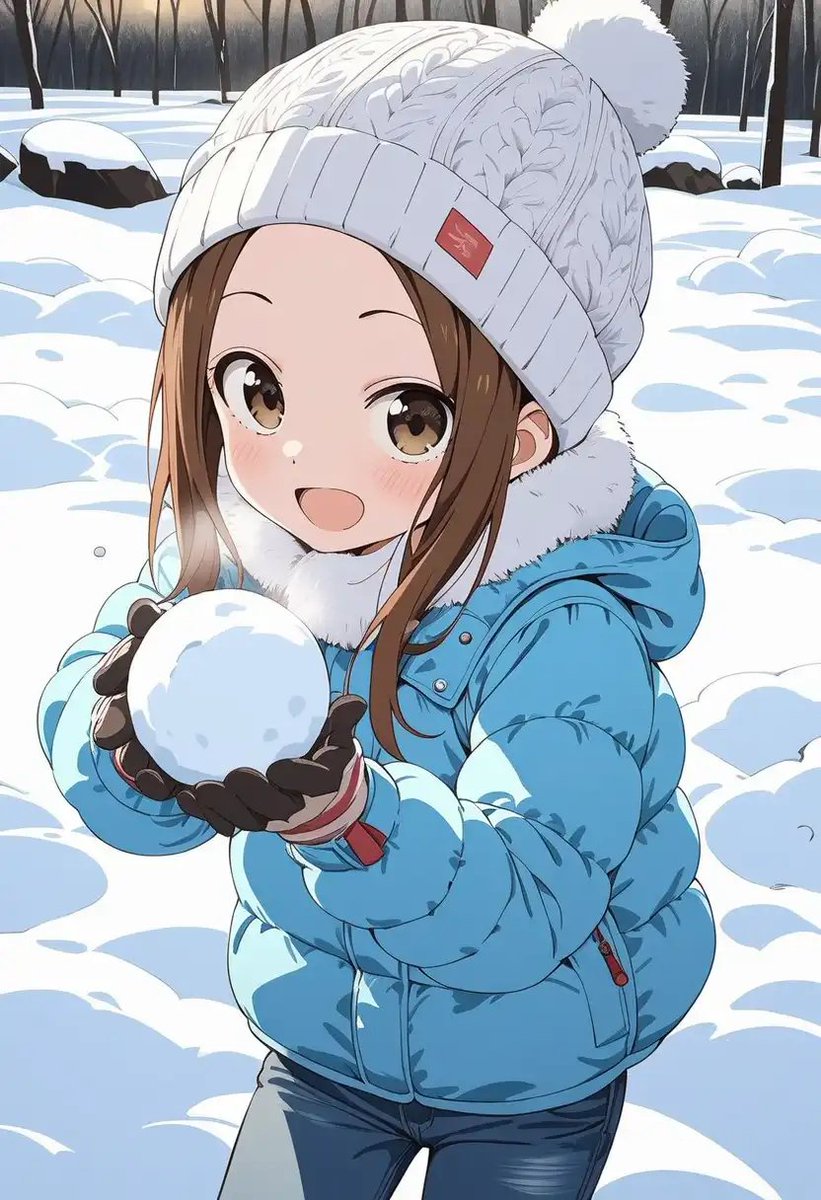 雪だるまつくろう〜♪ #からかい上手の高木さん #からかい上手の高木