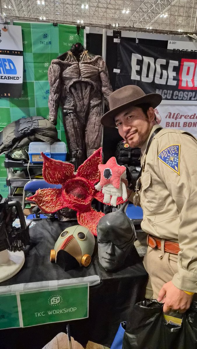 本日は、ストレンジャー・シングスにて、ホッパー署長で参加しました