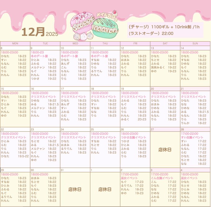 メイドカフェsweet macaronのツイート