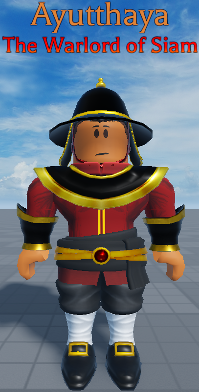 Meet Ayutthaya, the Warlord of Siam! (He's a Warlord-oriented Savant who uses both Spirit Energy and Fighting Styles to imbue his dual swords!)

#arcaneodyssey #ROBLOX #RobloxGFX #RobloxOC #OC #OCRP