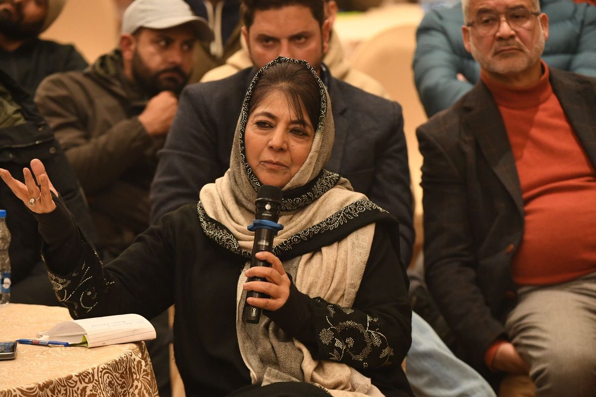 “I’m not here to offer ready-made solutions, I'm here to create a space for listening &amp; understanding. In the absence of dialogue and shrinking public space, we must at least listen to our own people.”

PDP President <a href="/MehboobaMufti/">Mehbooba Mufti</a>