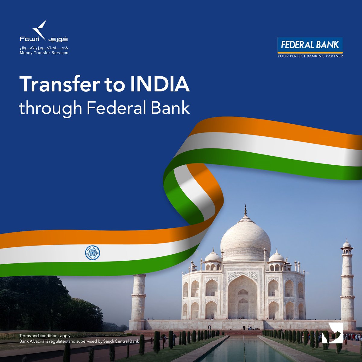 Send money to India with confidence and ease through Fawri app!