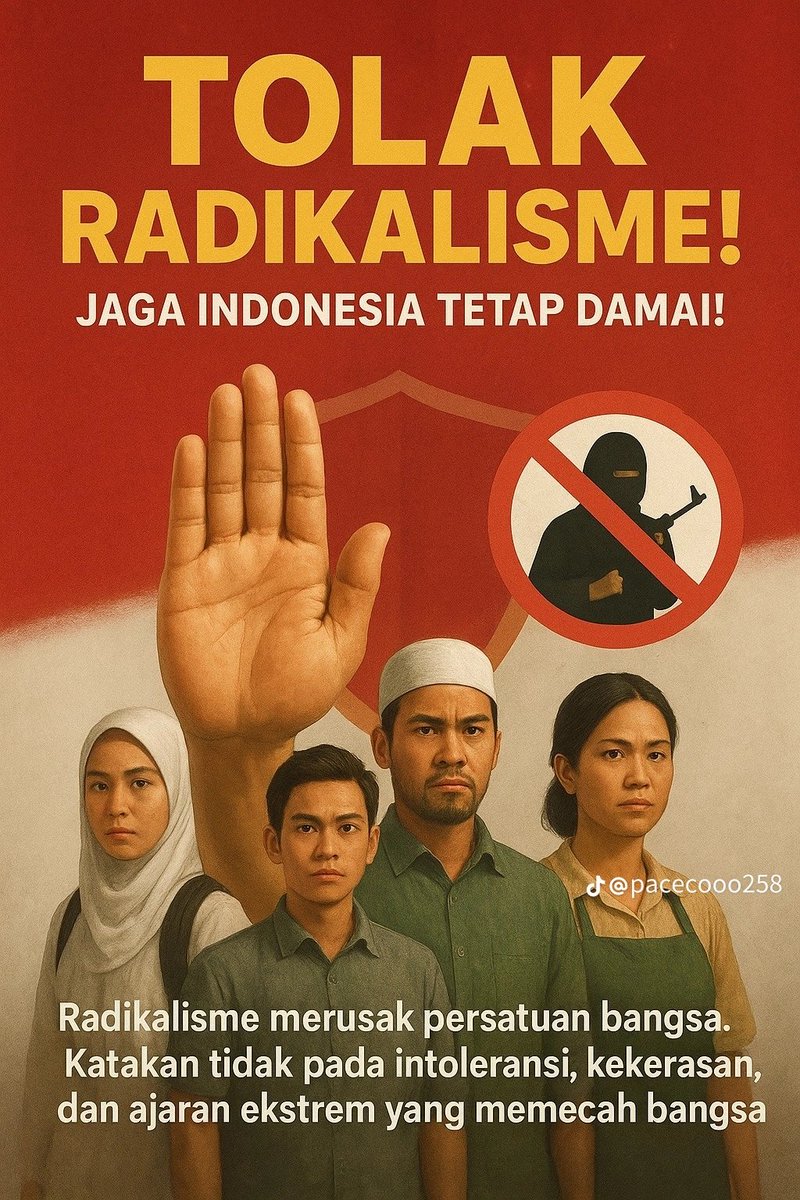 Tolak radikalisme !!!
Jaga Indonesia tetap damai