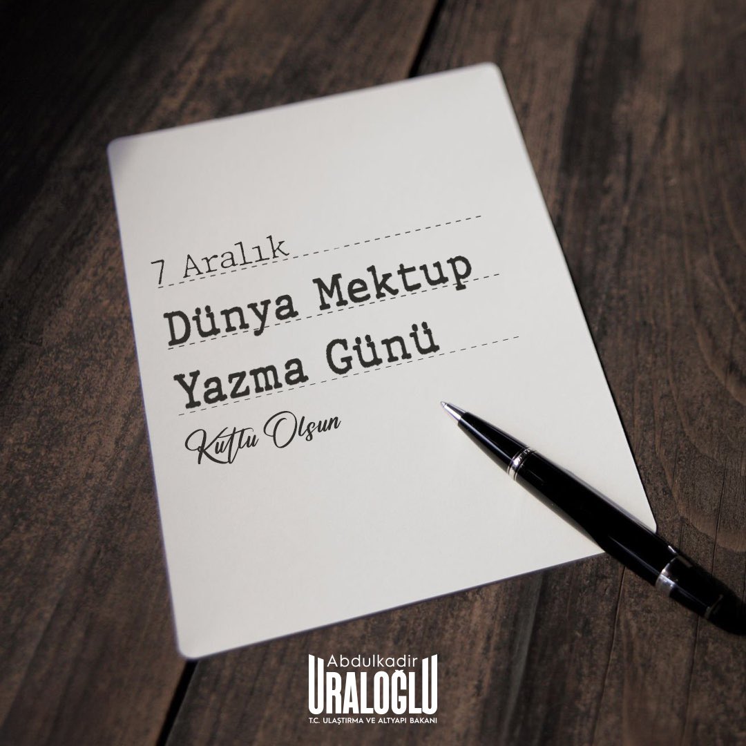 Dijitalleşmenin hızla arttığı bir çağda, el yazısıyla yazılan her mektup; insandan insana uzanan en samimi köprülerden biri olmaya devam ediyor.

📨 Bir kelimenin, bir cümlenin, bir satırın dahi gönülden kâğıda aktığı bu değerli mirası yaşatmak; iletişimin her türlüsüne önem