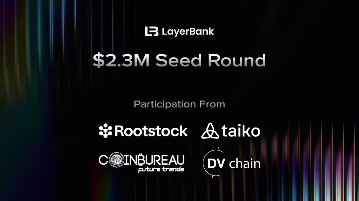 🚨 Big News: <a href="/LayerBankFi/">LayerBank</a> just locked in $2.3M pre-seed funding to supercharge DeFi!
Backed by top minds like @torabtorabi (CEO, <a href="/moveindustries/">The Movement</a> ), Coin Bureau Chinese, DVchain, Taiko, &amp; Rootstock.
This fuels $ULAB's launch—the backbone for automated yields, cross-chain credit, &amp;
