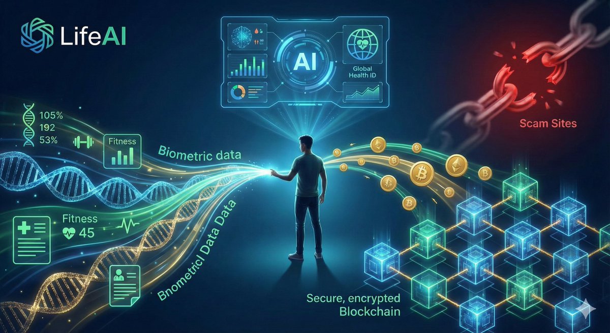 1. What Exactly is LifeAI? 
(The Logic Behind It) You know how it usually works: You go to the hospital, get tested, but that data stays in the hospital's system and doesn't directly benefit you? LifeAI aims to reverse this scenario.
 <a href="/LifeNetwork_AI/">LIFE AI</a>  allows you to securely store