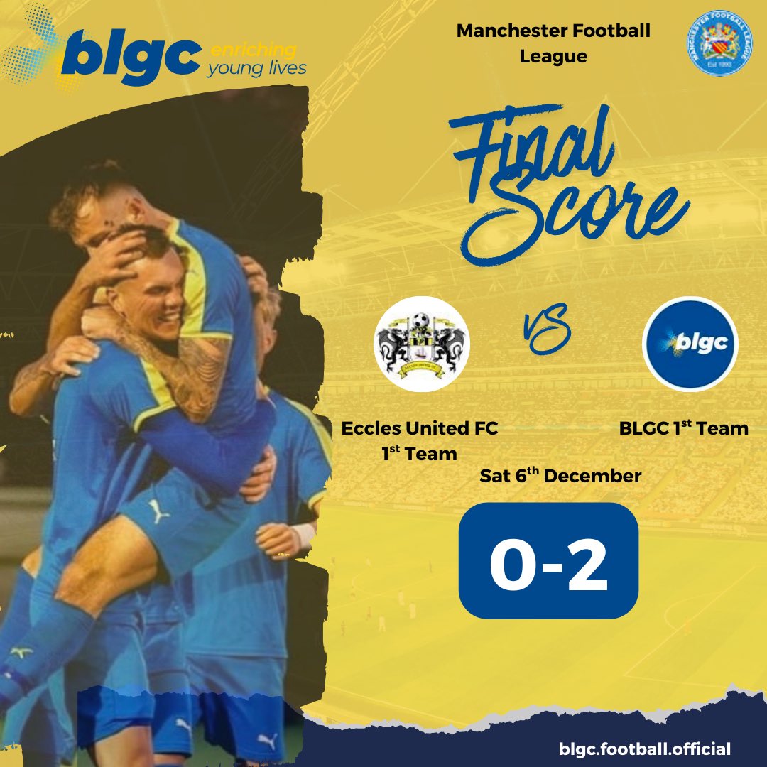BoltonLC_FC's tweet image. What a day for the 1st team! 
A 2–0 win away at Eccles thanks to goals from Corey Stringer and Euan McEvoy-Folland.

But the real highlight
Seeing five 17-year-olds confidently step into adult football and hold their own. Proud of this group! 💙💛 #pathway #opportunities #blgcfc