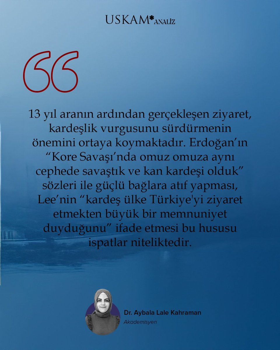 Türkiye coğrafi konumu, savunma sanayii ve üretim kapasitesi ile öne çıkarken, Güney Kore’nin ileri teknoloji kabiliyetine sahip olması stratejik çıkarları tamamlamaktadır.

Ayrıca iki orta gücün şekillenen yeni dünya düzeninde bölgesel istikrara katkı sunabilmesi için çok