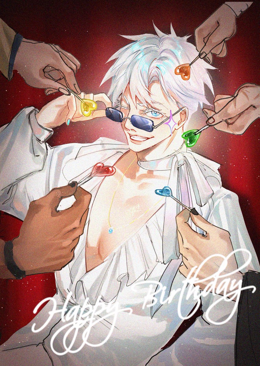 Hope I'm not late for our glorious boy's birthday party 😭🎉🎂 I love you sm my babyboy Satoru hope you gonna have another year being loved by all your fans around the world 🩵🩵🩵
#五条悟生誕祭2025
#五条悟爆誕祭2025 
#GojoSatoru