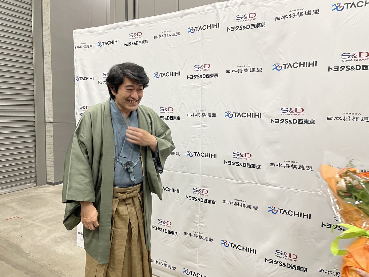 師匠の笑顔を見ることができて幸せでした💐