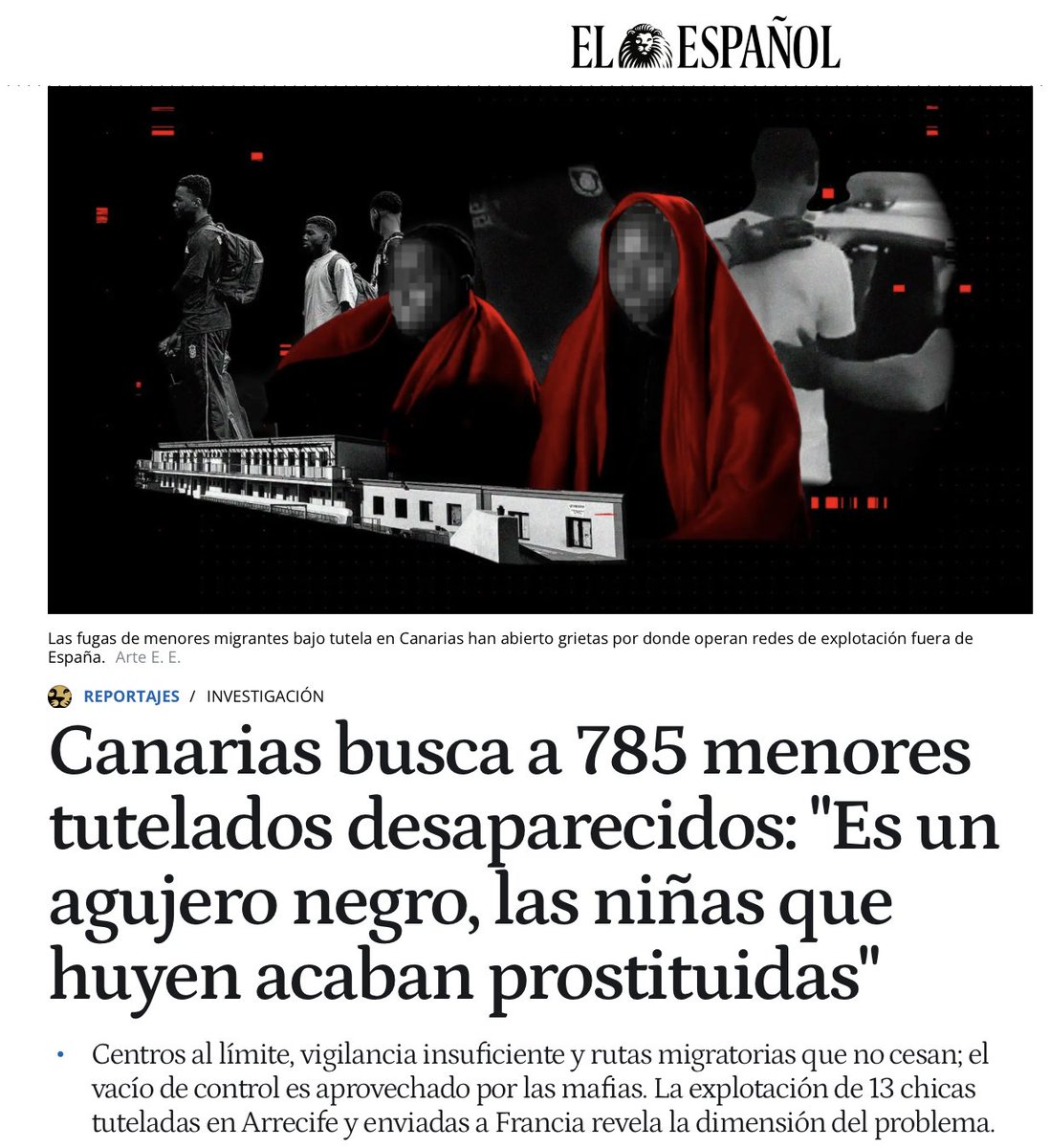 La insistencia de algunos sectores políticos en defender el tráfico ilegal de seres humanos y las mafias de la inmigración marroquíes tiene motivaciones mucho más oscuras incluso de lo que podría parecer. 

elespanol.com/reportajes/202…