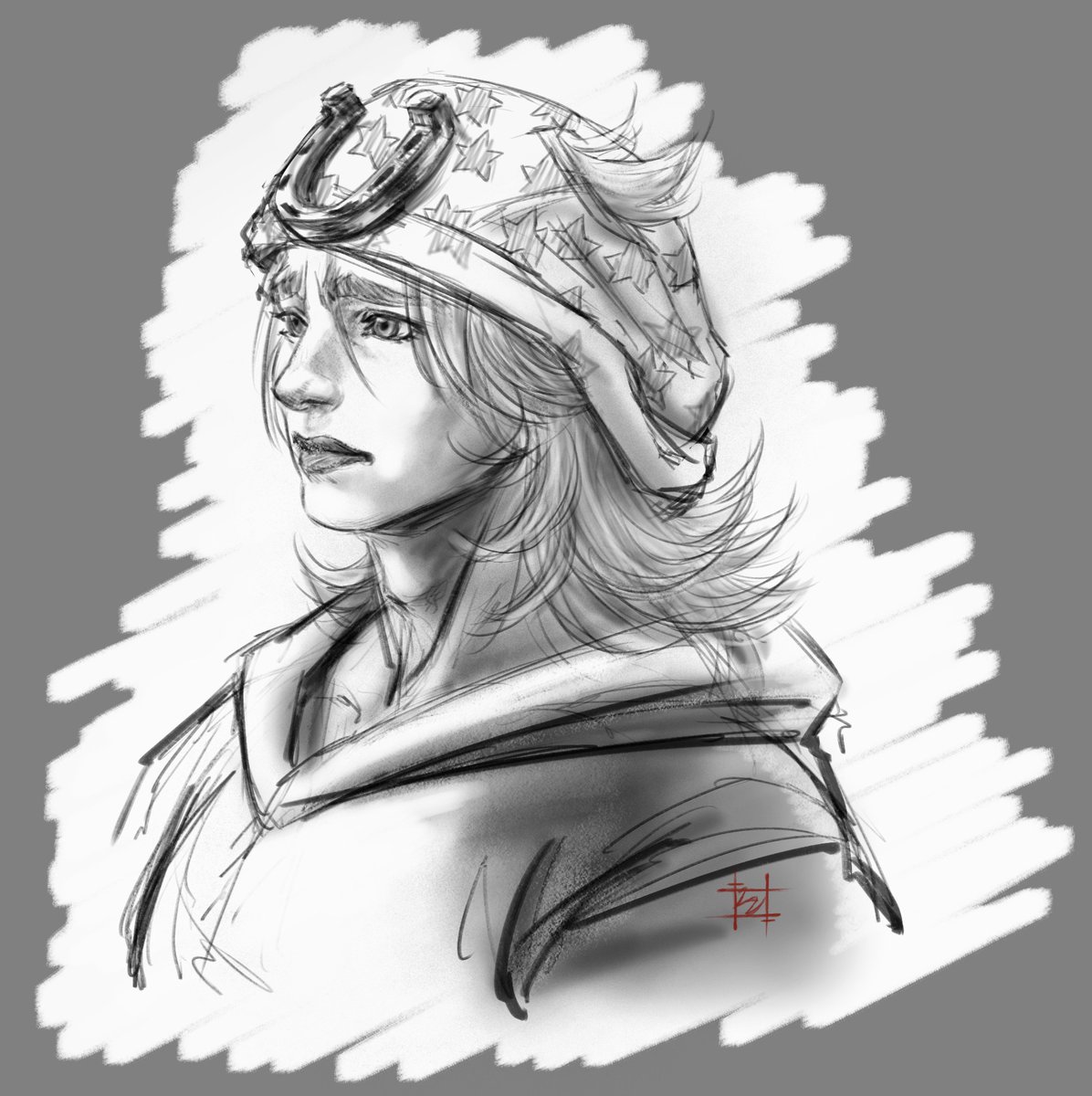levanlevs's tweet image. [sketch] Johnny Joestar a mi manera ✍️✨️

#JJBA #steelballrun