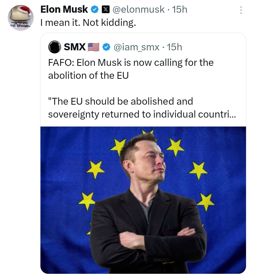 Cristina_B's tweet image. Què us sembla aquesta obsessió per abolir la UE, capitanejada per Elon Musk, amb tota la ultradreta seguint-lo, després que la Comisió Europea li fotès una multa a X de 120 milions per falta de transparència i enganyar als usuaris amb el check de verificació? Se li en và l'olla.