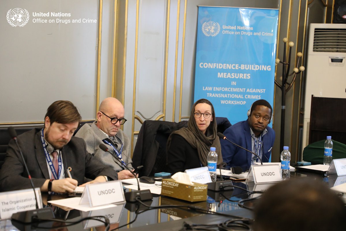 UNODC_COAFG's tweet photo. (1/2) @UNODC_COAFG facilitated technical-level engagement with Member States &amp; #Afghanistan’s de facto Authorities on Confidence Building Measures to counter narcotics, money laundering, terrorism financing, &amp; other transnational crimes. https://t.co/MxRMGsrRzf