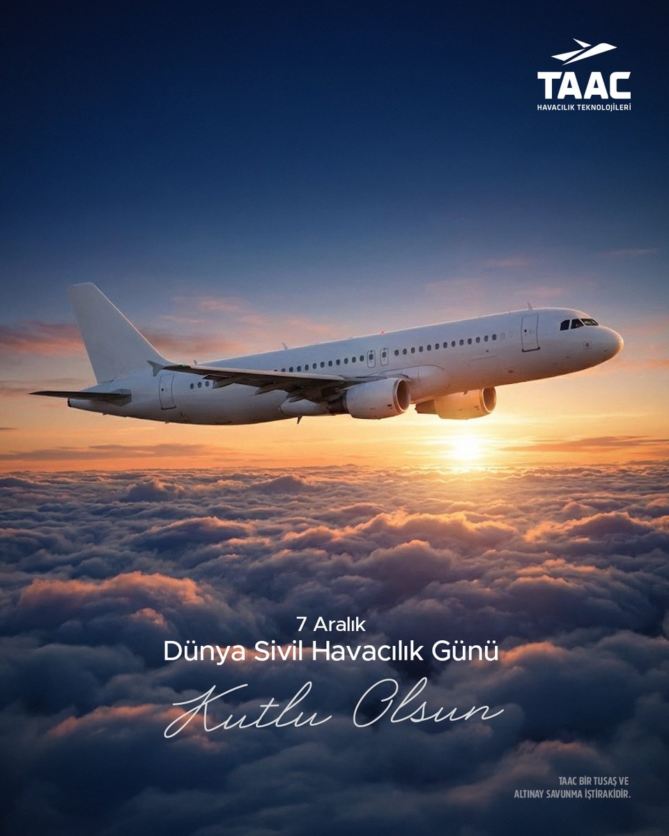 taachavacilik's tweet photo. 7 Aralık Uluslararası Sivil Havacılık Günü Kutlu Olsun! ✈️

#SivilHavacılıkGünü #ALTNY https://t.co/KgHNrK55BF