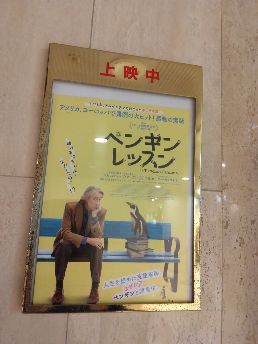 ペンギンレッスン見てきた。
良かった。可愛いし面白いし泣けた。