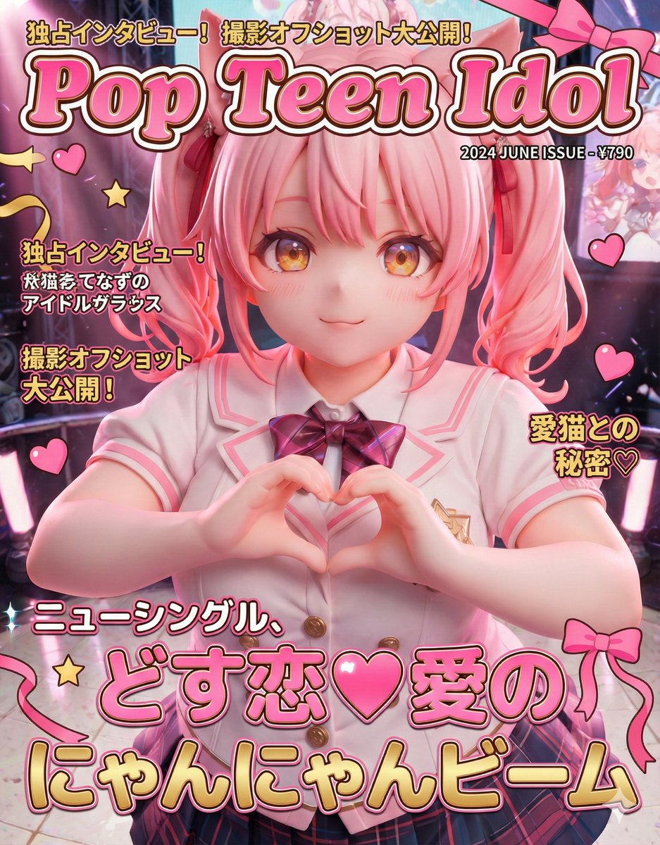 🐈：この前の両国国技館でのコンサートが雑誌の表紙を飾ったにゃんよ