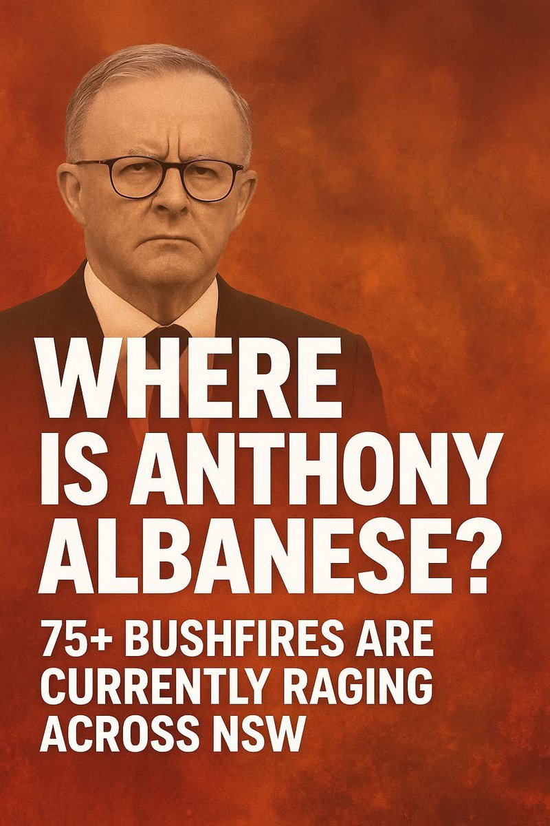 RositaDaz48's tweet image. Scott Morrison was hammered by Anthony Albanese for being absent during the 2019 bushfires — accused of “not holding a hose” while the country burned.

But now, in December 2025, with 75+ bushfires burning across NSW, homes lost, communities under threat, and exhausted volunteers…