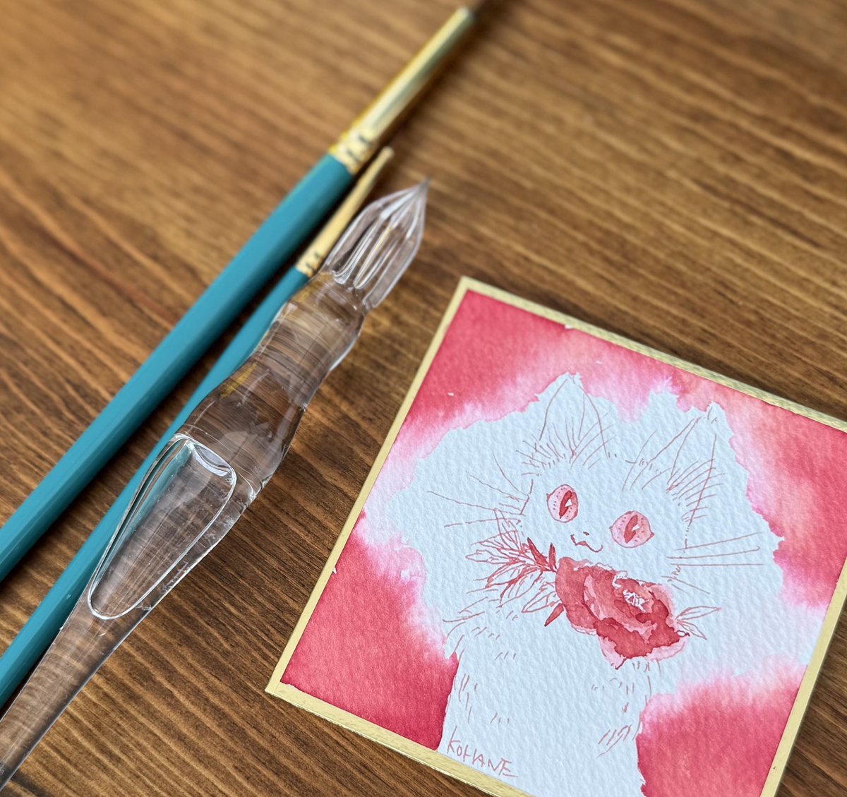 ガラス工房aun　ガラスペン　想片　ペン先F ガラス工房 aun｜アウン ガラスペン | あいうえお順キーワード,ガラス