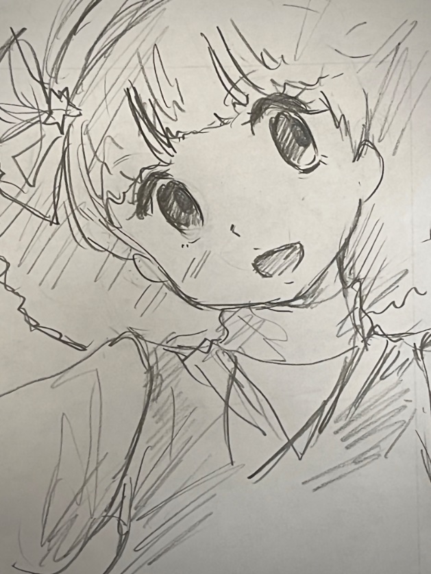 ラブラブミンキーモモ⤴︎
と歌う小山さん
最後に
ラブラブミンキーモモ⤵︎
と下がるところがよきっ‼️

というわけで今夜の落書き 